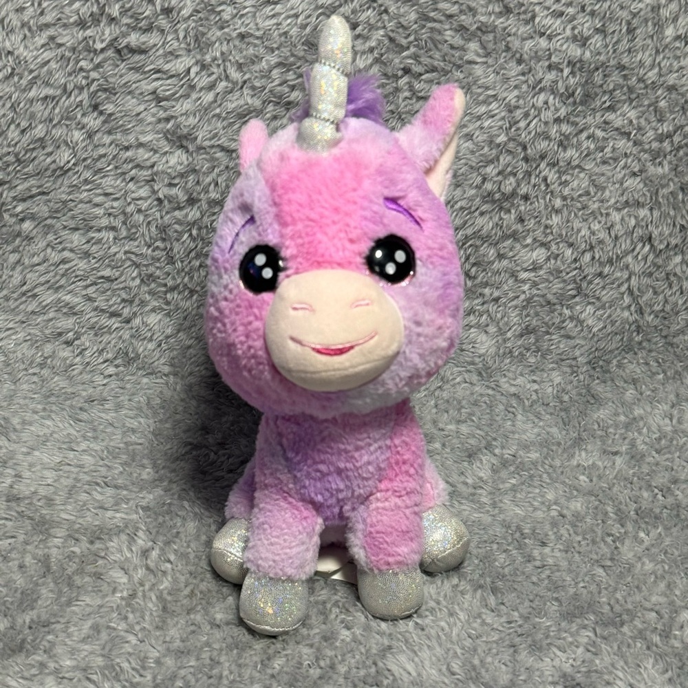 Russ Pink Purple Unicorn Plush 9” Sparkle Horn & Hooves Stuffed Animal Cute Toy‎